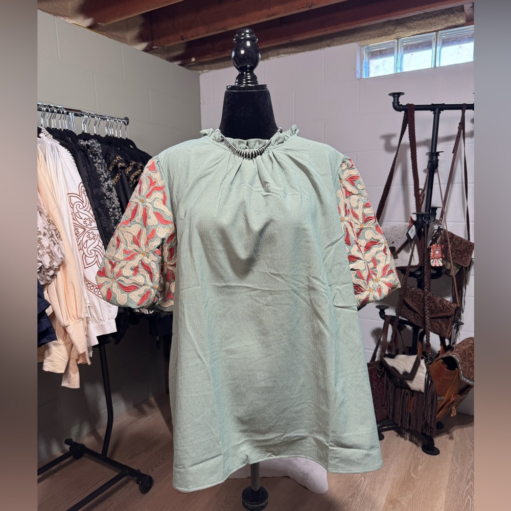The Olie Embroidered Blouse